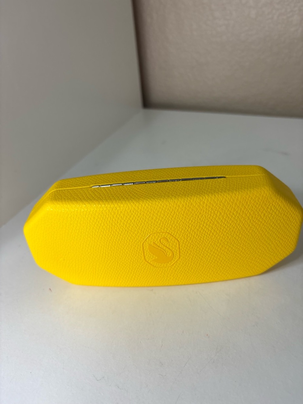 Swarovski Bright Yellow Octagon Hard Shell Case Eyewear Storage Box